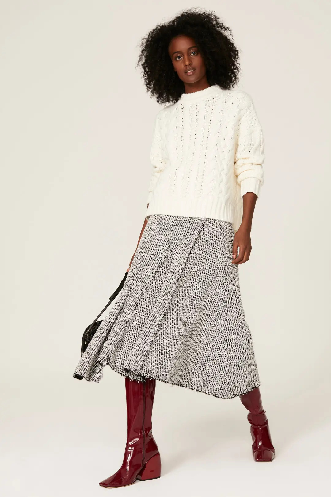 Cream Cable Knit Sweater | Rent the Runway