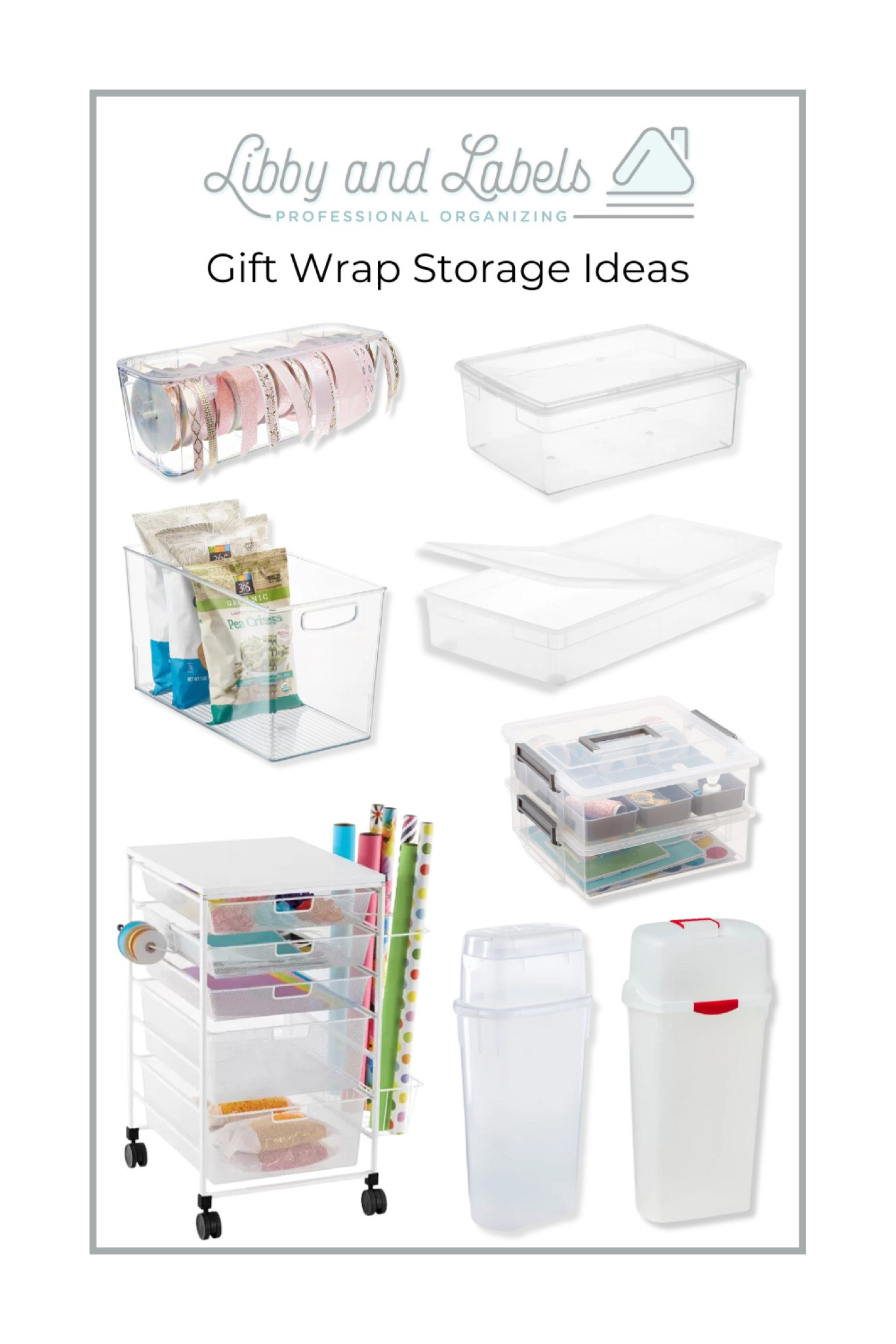 Gift wrapping made easy!  Keep your ribbons, wrapping paper, and tags neat and ready to go with these smart storage ideas. #WrapItUp #GiftWrap #StayOrganized #HolidayReady #Organization 





#LTKHome #LTKFindsUnder50