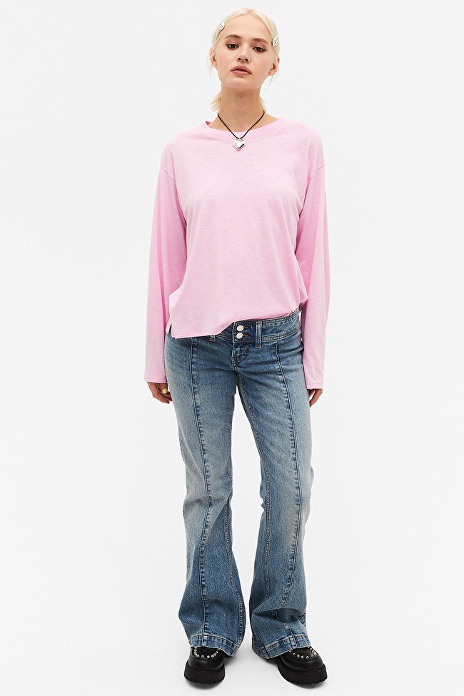 Soft long-sleeve top | Monki