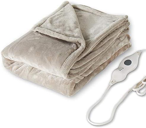 Tefici Electric Heated Blanket Throw with 3 Heating Levels & 4 Hours Auto Off,Super Cozy Soft Heated | Amazon (US)