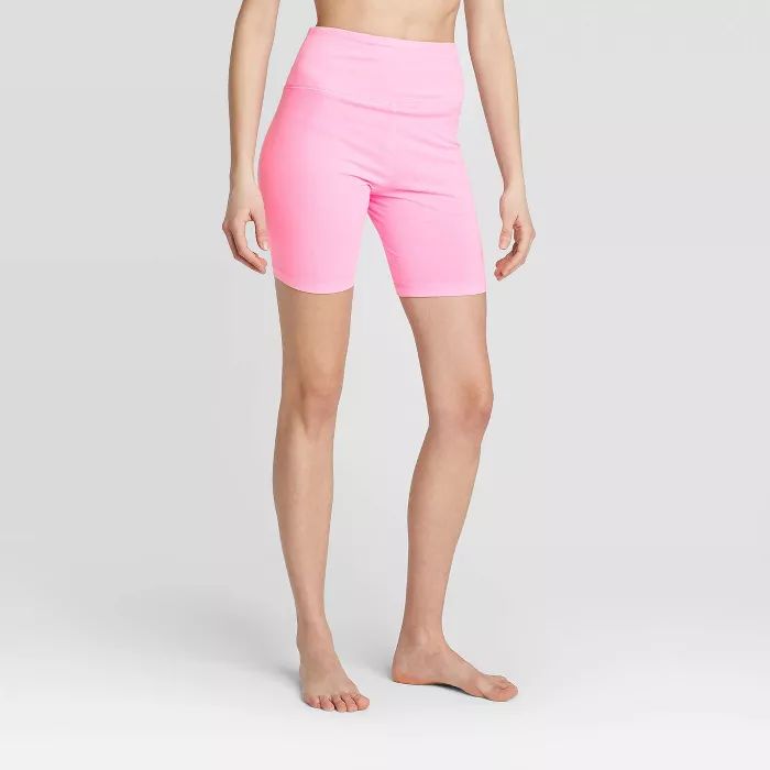 Women's Lounge Bike Shorts - Colsie™ Pink | Target
