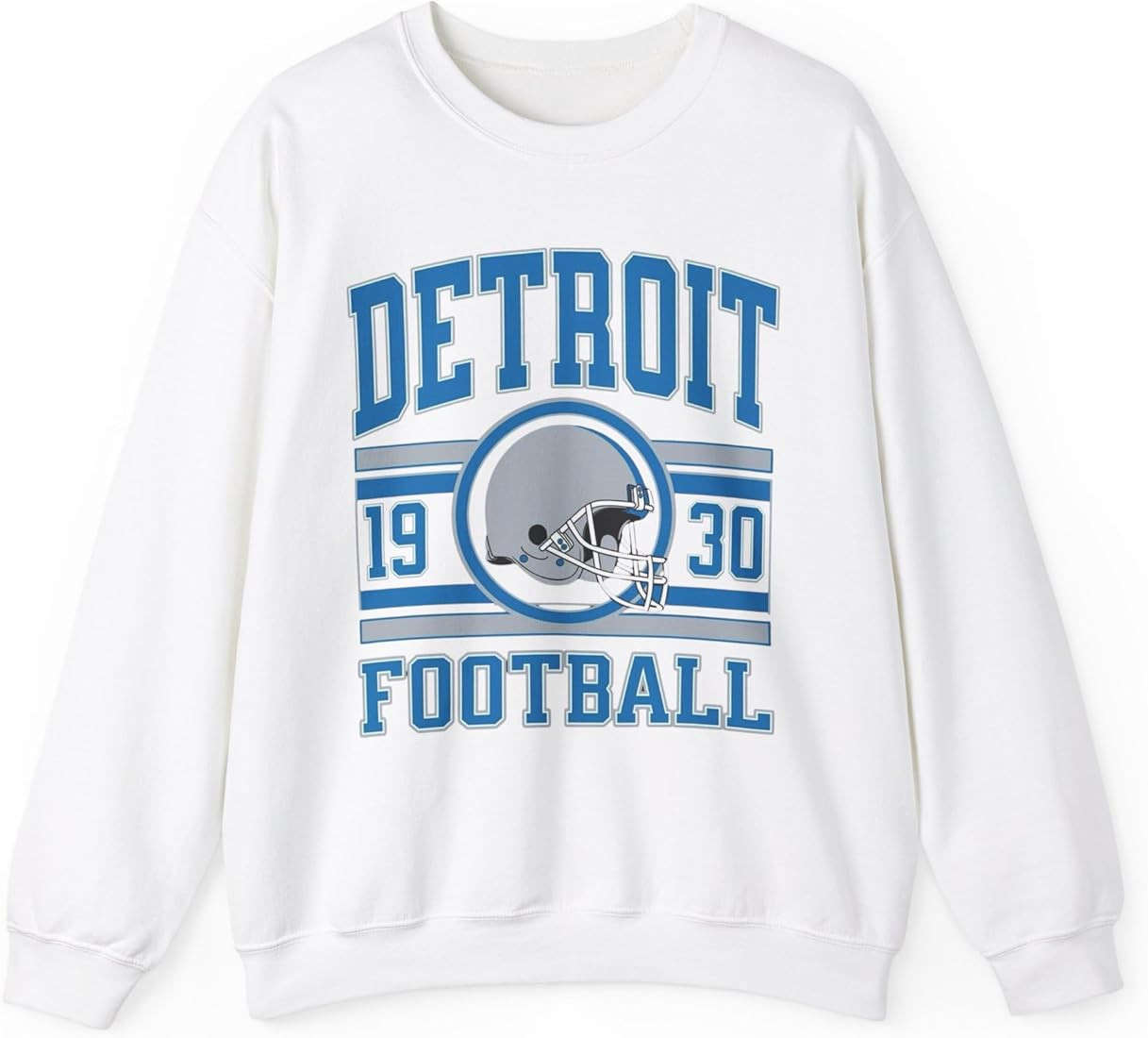 Detroit Football Fan Sweatshirt, Motor City Team Crewneck, Sports Lover Gift, Detroit Apparel, Li... | Amazon (US)