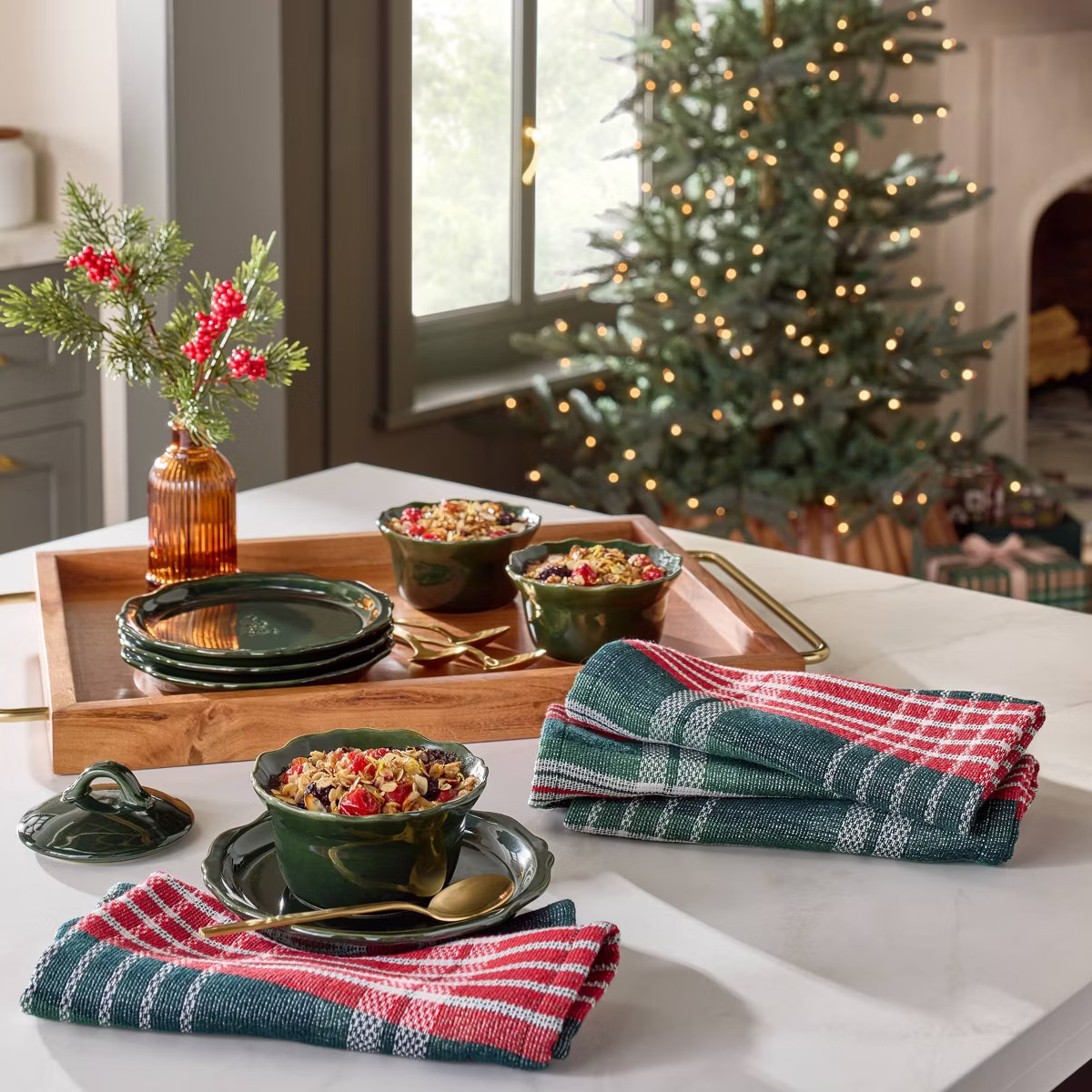 4pc Signature Plaid Cloth Napkins - Hearth & Hand™ with Magnolia | Target