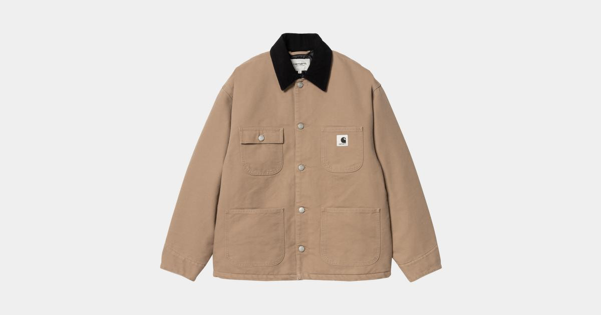 Carhartt WIP W' OG Michigan Coat, Peanut / Black | Official Online Store | Carhartt WIP UK