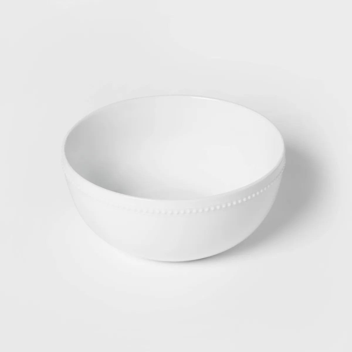 128oz Ceramic Beaded Serving Bowl White - Threshold™ | Target