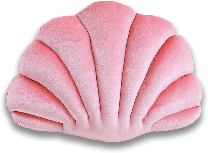 Sea Princess Seashell Decorative Pillow,1 Cotton Linen Throw Pillowcases Sea Ocean Theme Seashell... | Amazon (US)