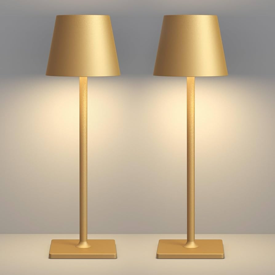 LED Cordless Table Lamp: 6000mAh Rechargeable Battery Operated Desk Lamp, 3 Color Stepless Dimmab... | Amazon (US)