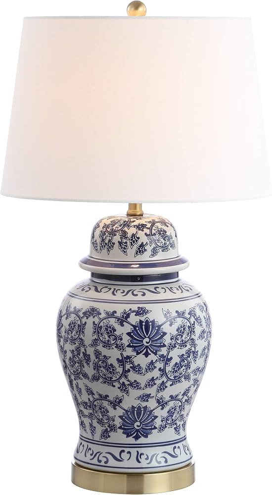 SAFAVIEH Arwen Table Lamp Set of 2, 30.5" Blue/White TBL4153A-SET2 | Amazon (US)