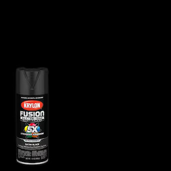 Krylon Fusion All-In-One Satin Black Spray Paint and Primer In One (NET WT. 12-oz) | Lowe's