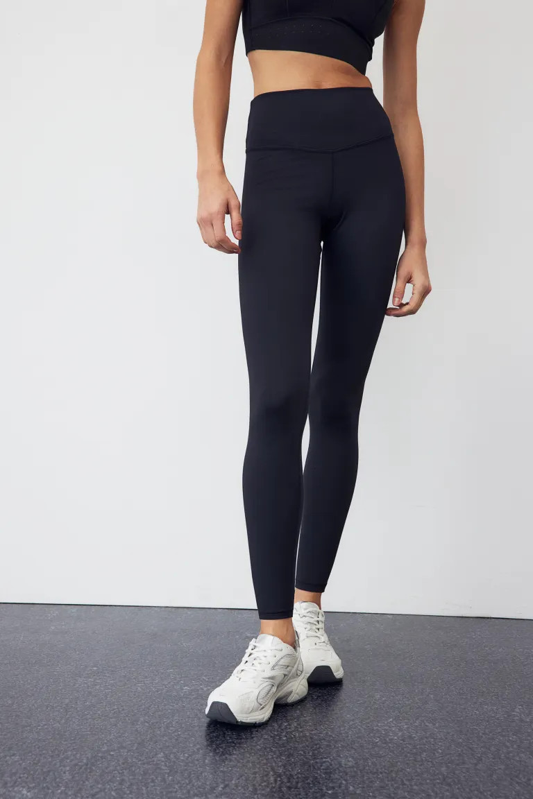 SoftMove™ Sporttights - Hoher Bund - Lang - Schwarz - Ladies | H&M DE | H&M (DE, AT, CH, NL, FI)