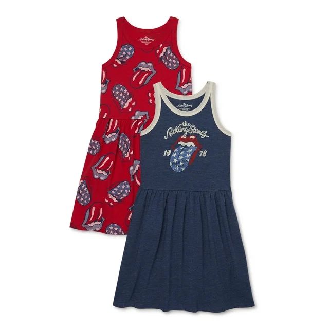 Rolling Stones Girls Tank Dress, 2-Pack, Sizes 4-16 | Walmart (US)