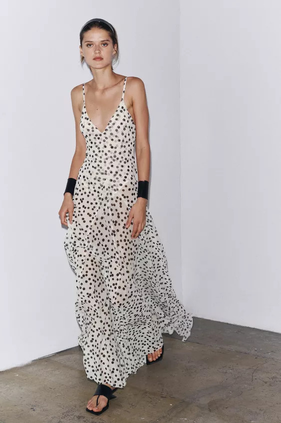 POLKA DOT MAXI DRESS | Zara Canada