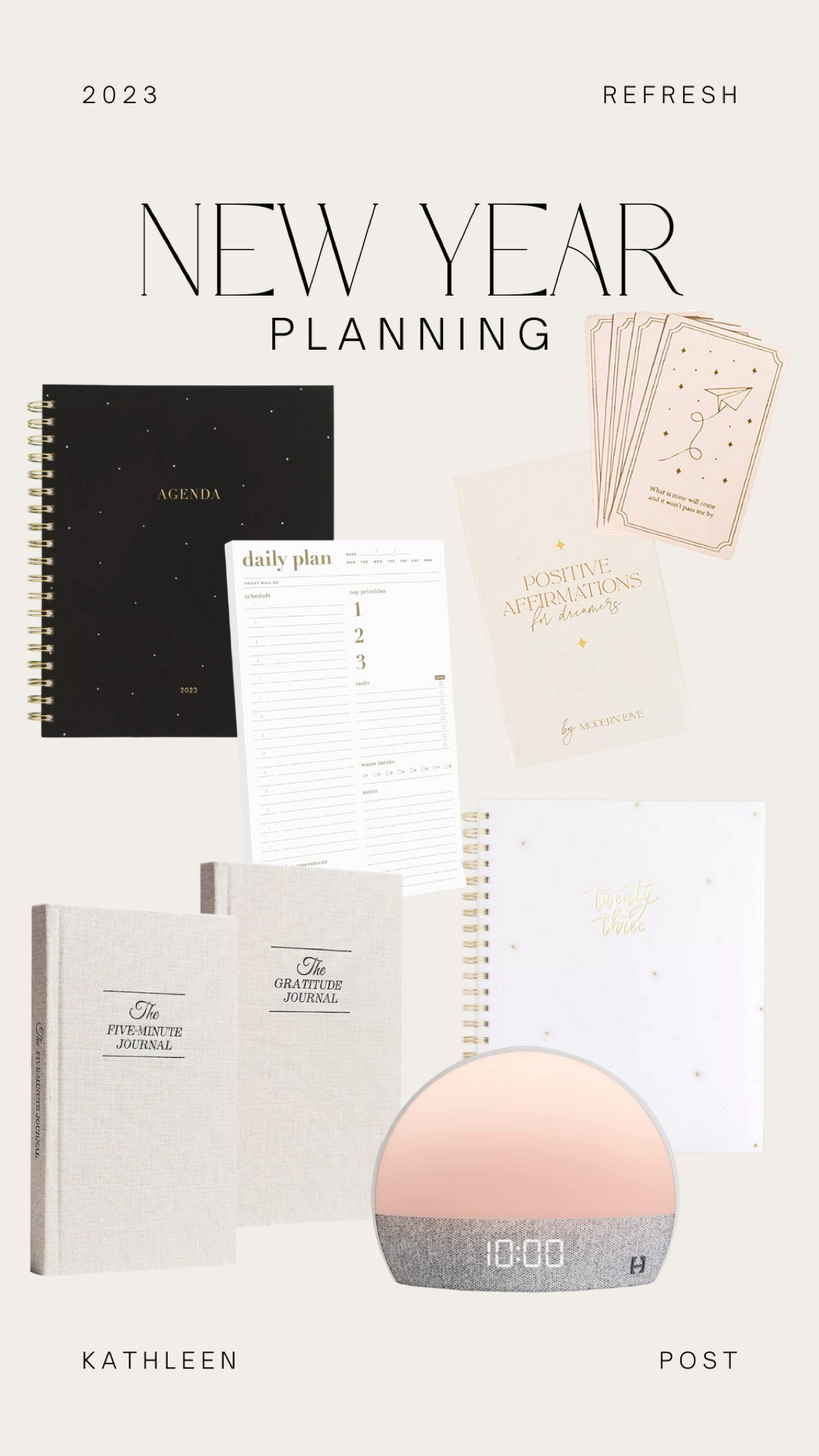 New Year Planning - my must have items! #kathleenpost #newyearplanning #organization