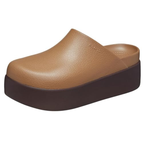 Crocs, Womens, Dylan Platform Clog, Mule Platform Shoes, Sepia, 7, M | Amazon (US)