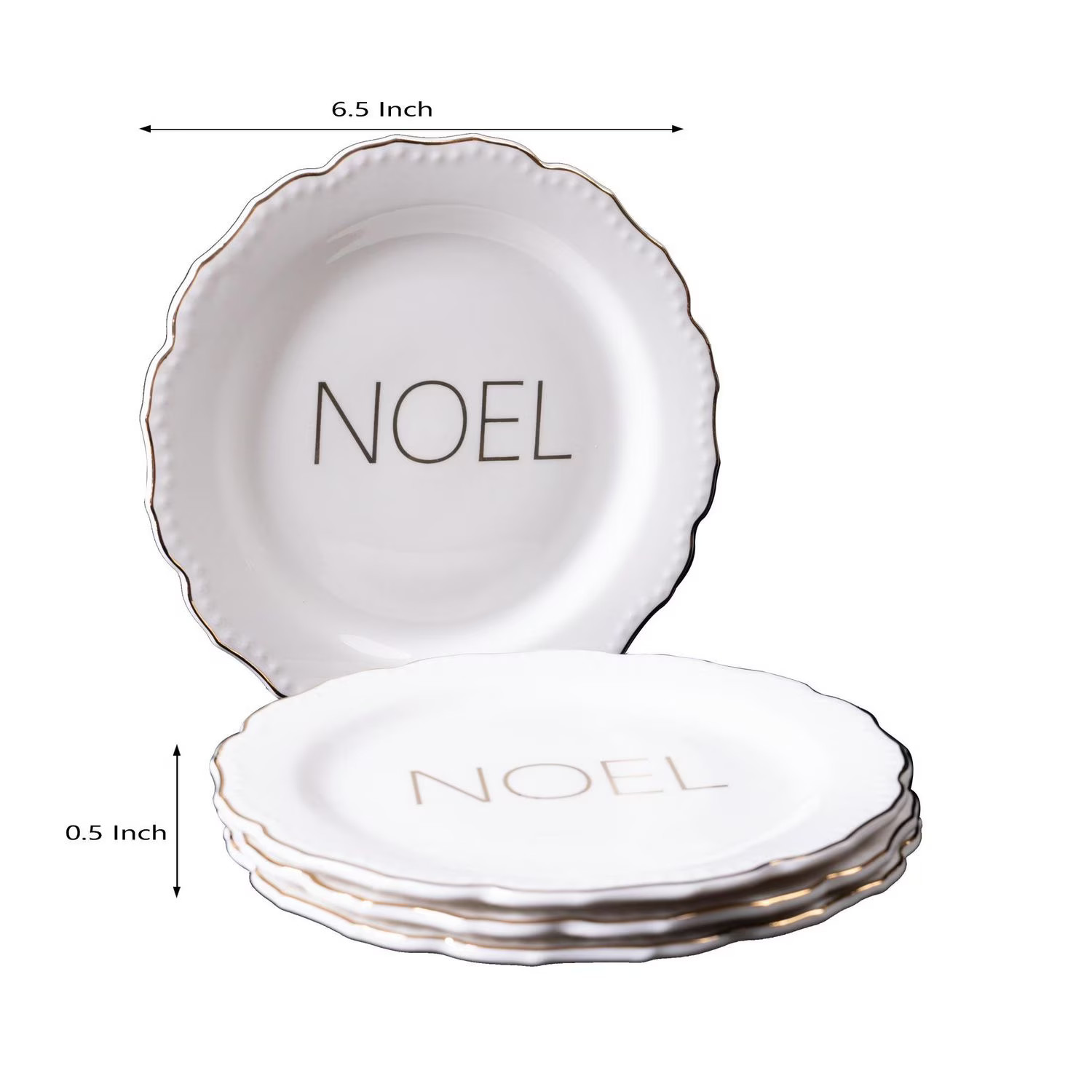 FRAÎCHE Holiday Appetizer Plates Set, 4 pack, FRAÎCHE 4PK APPETIZER PLATES | Walmart (CA)