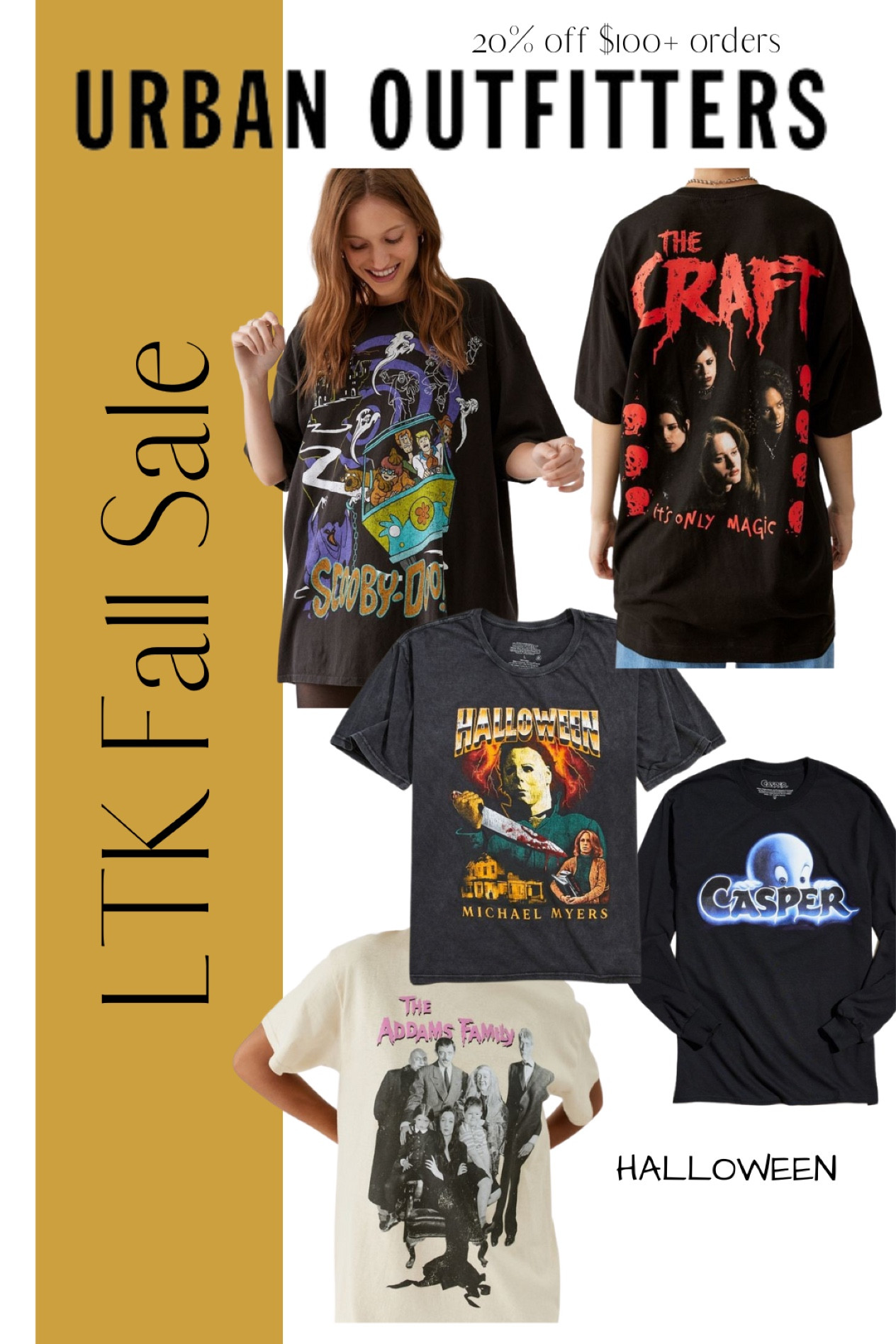 Urban Outfitters is 20% off (orders over $100) SITEWIDE for the LTK Sale!! Today-Sept 20, exclusively in the LTK app.

Urban outfitters, UO, women’s, clothing, fashion, fall, fall fashion, graphics, graphic tee, crewneck, graphic tshirt, comfy casual, men’s, Halloween, Halloween tee, tshirt, October festive, spooky, creepy, movie tees

#LTKSale #LTKsalealert #LTKHalloween