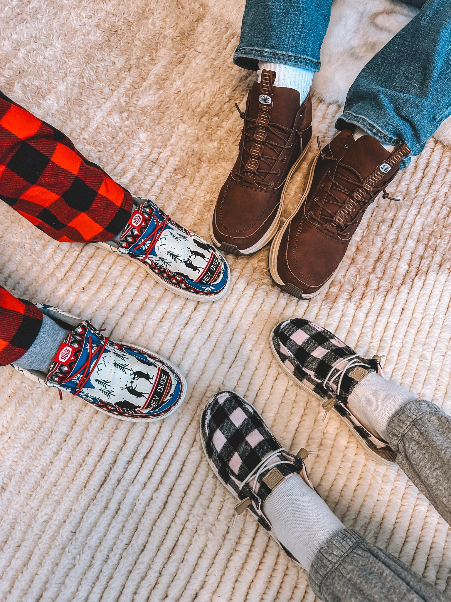 Finish your holiday shopping in “one foul swoop” today from @heydude! #heydudepartner Their combination of comfort, practicality, and style are sure to make anyone on your list’s feet happy! 🥰