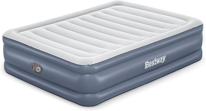 Bestway Tritech, Sized 20" Thick Durable Comfortable Mattress Pad for Portable Relaxation with Bu... | Amazon (US)