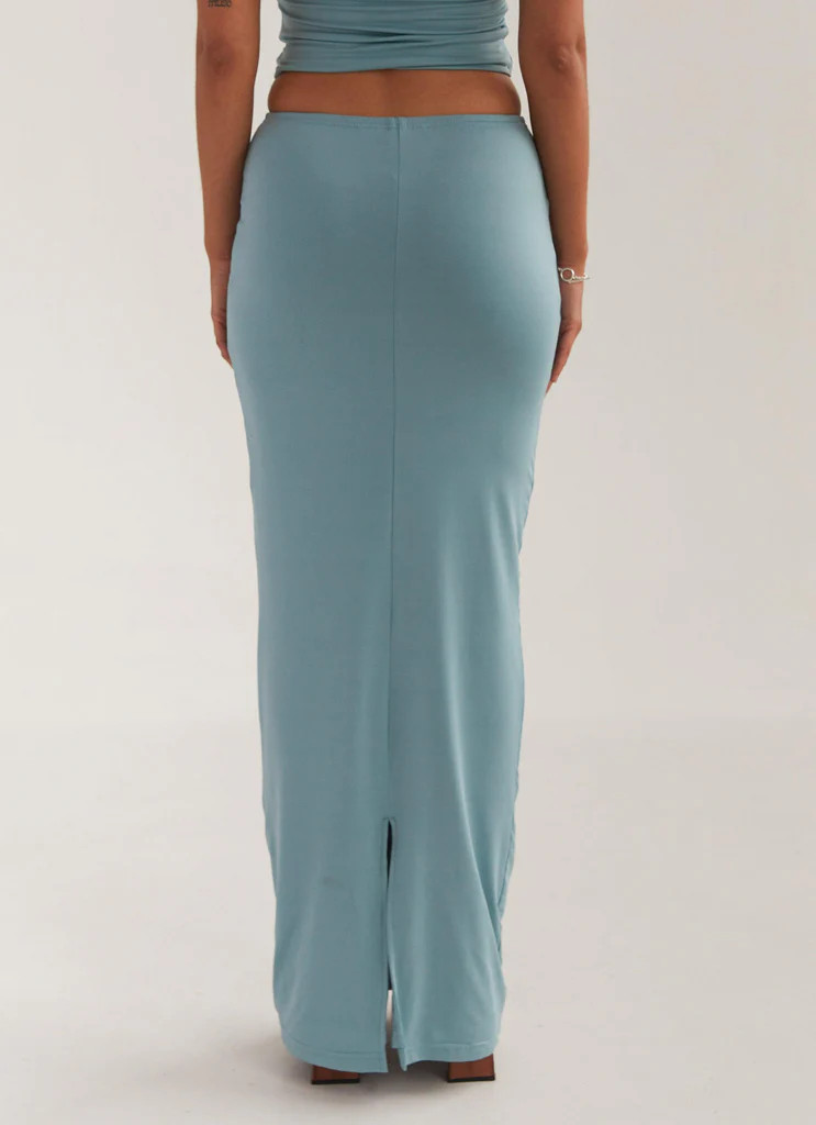 Lustre Living Maxi Skirt - Antiqued Aqua | Peppermayo (Global)
