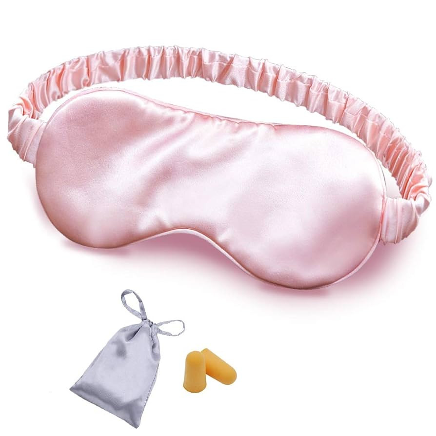 OLESILK Silk Sleep Mask, 100% Mulberry Silk Eye Mask for Sleeping, Double Layer Filling and Elast... | Amazon (US)