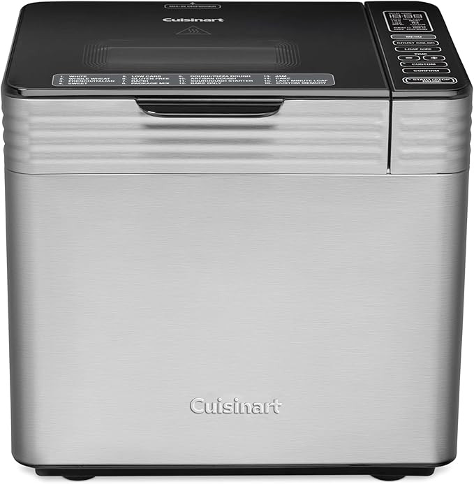 Cuisinart Bread Maker Machine, Stainless Steel Convection Bread Machine with 16 Menu Options, 3 L... | Amazon (US)