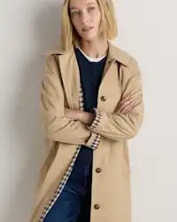 Comfort Stretch Mac Coat in Light Khaki | Quince