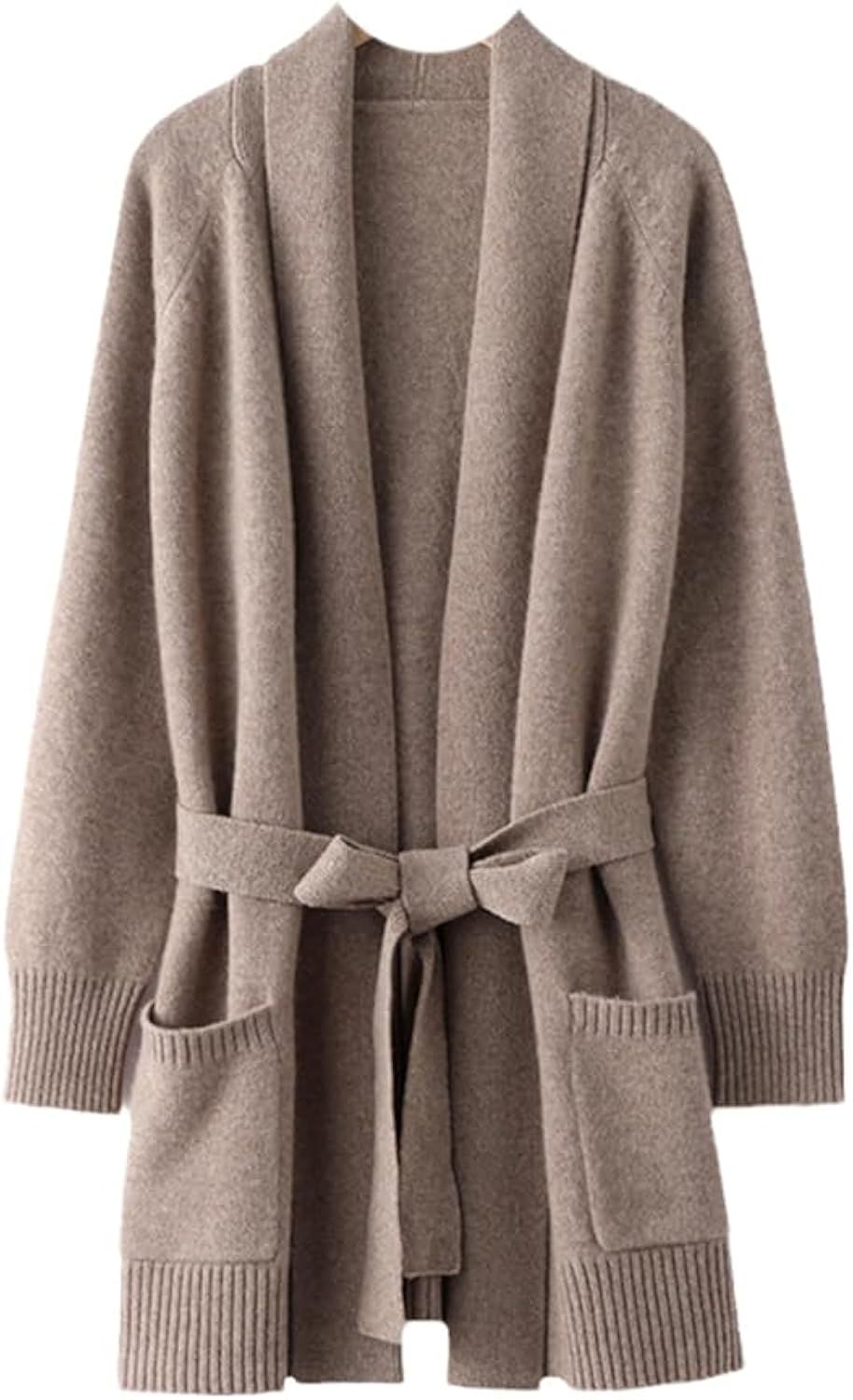 Autumn Winter Cashmere Cardigan Knitted Sweater Women's Soft Loose Cardigans | Amazon (US)