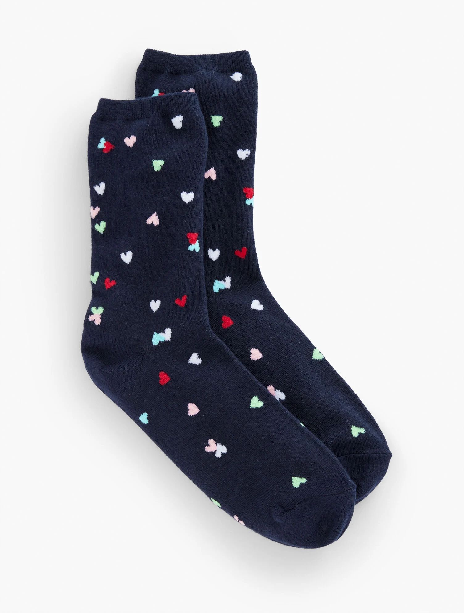 Multi Hearts Trouser Socks | Talbots