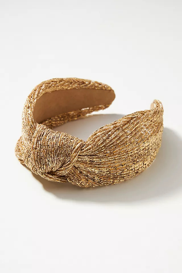 Metallic Knotted Headband | Anthropologie (US)