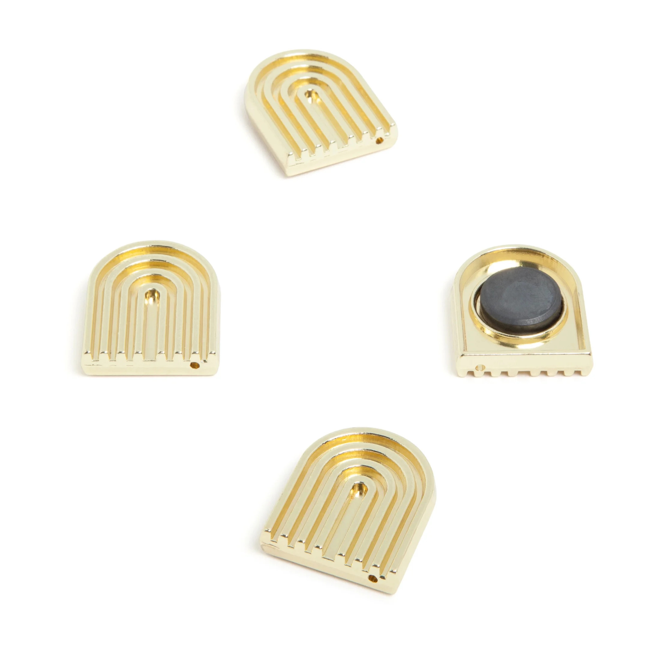 U Brands Magnets, Set of 4, Gold Deco | Walmart (US)