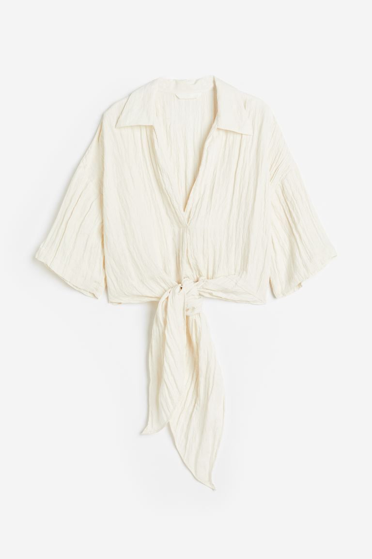 Blouse with Tie Detail | H&M (US)