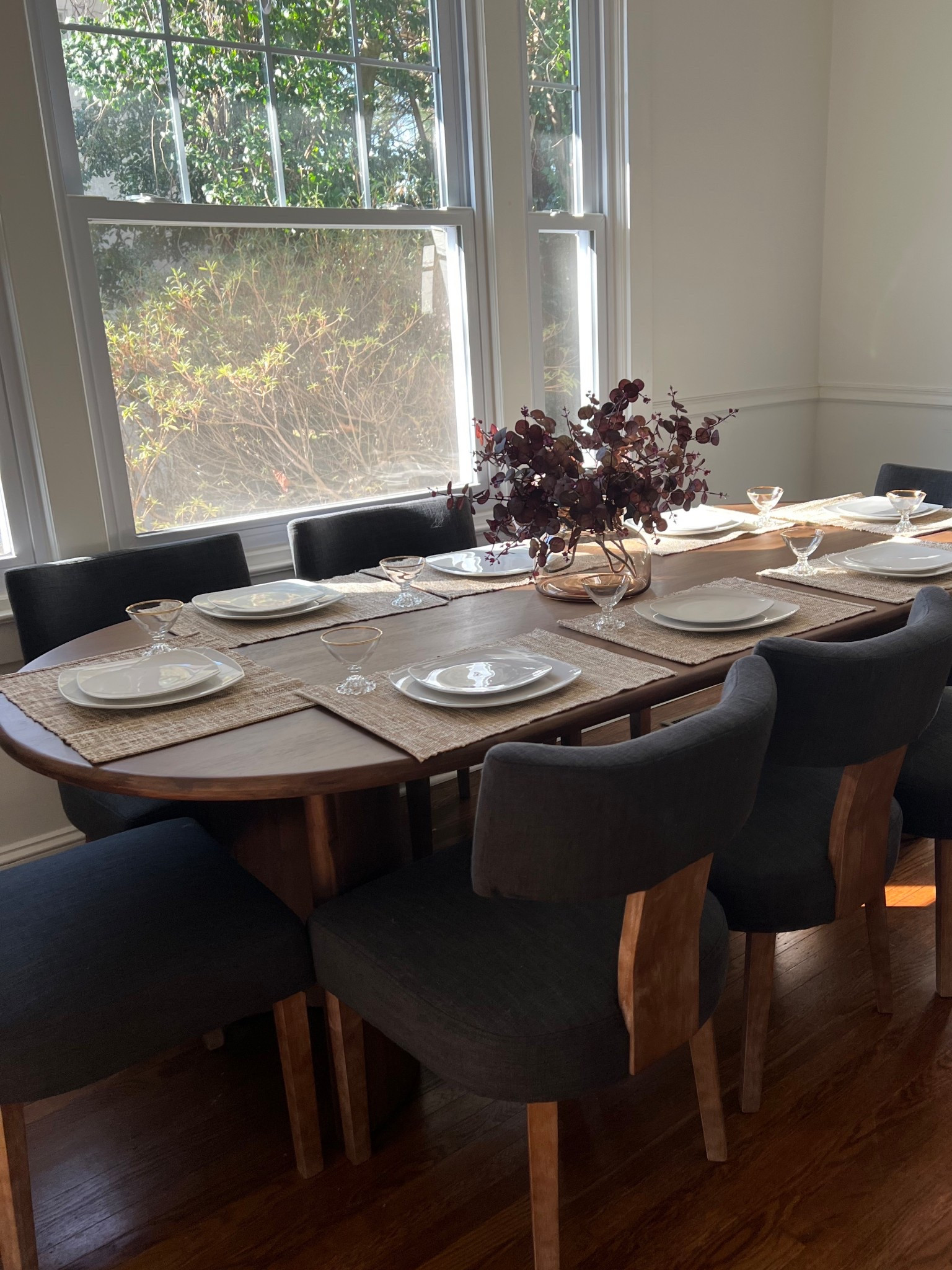 Traditional modern dining table and chairs! These chairs are so incredibly comfortable! 

#LTKHome #LTKSaleAlert