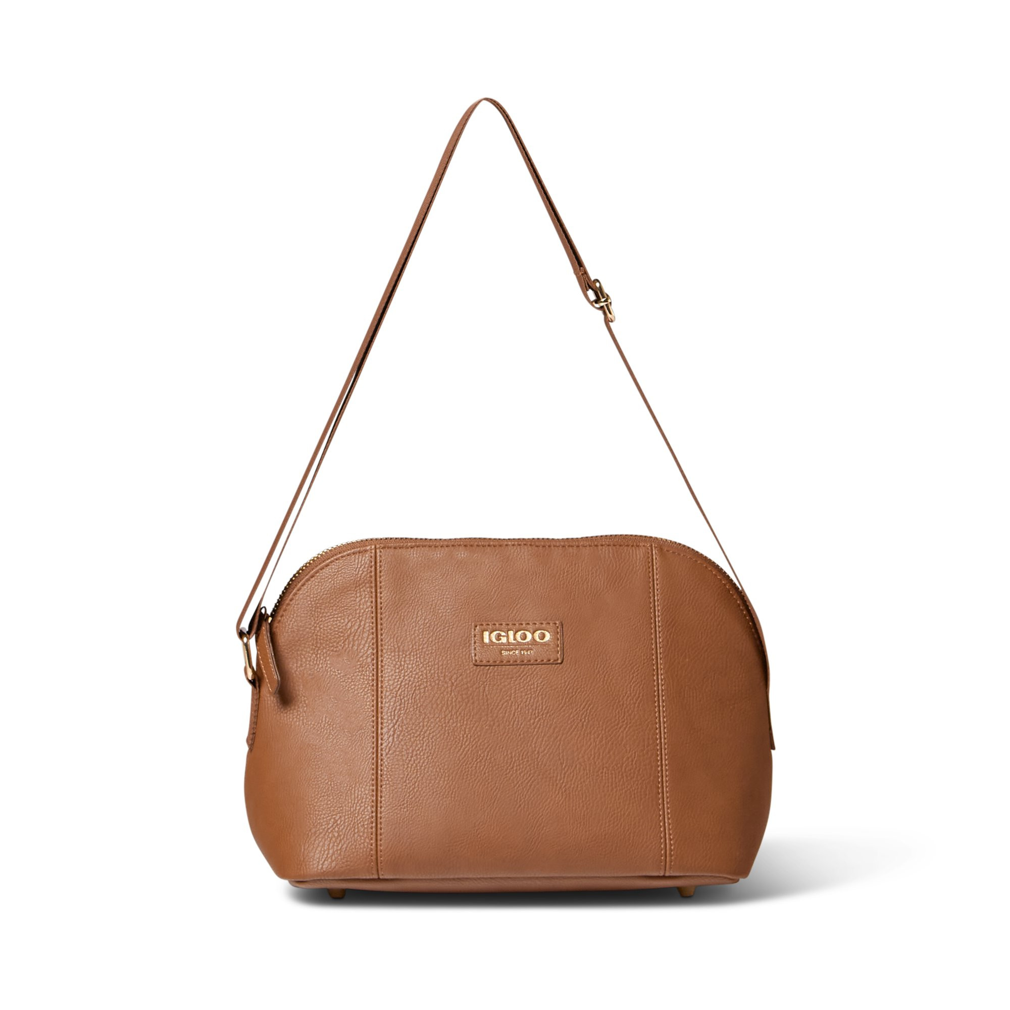 Igloo 4 Can Luxe Crossbody Soft Sided Cooler, Cognac Brown | Walmart (US)