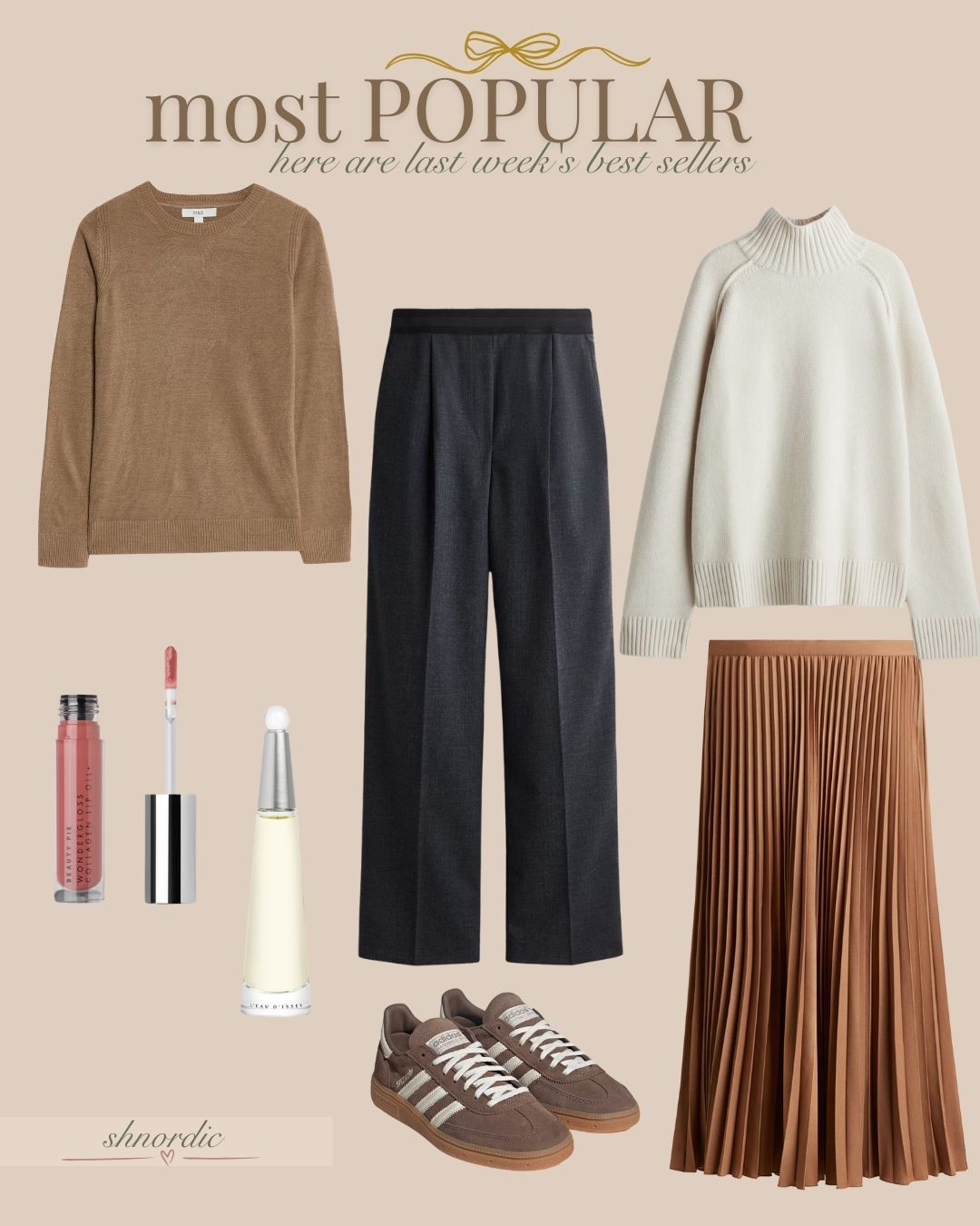 Here are last week’s bestsellers, transitional style, autumn fashion, knitwear, layering, pleated skirt, H&M, perfume, lip gloss 


#LTKautumn #LTKshoes #LTKuk