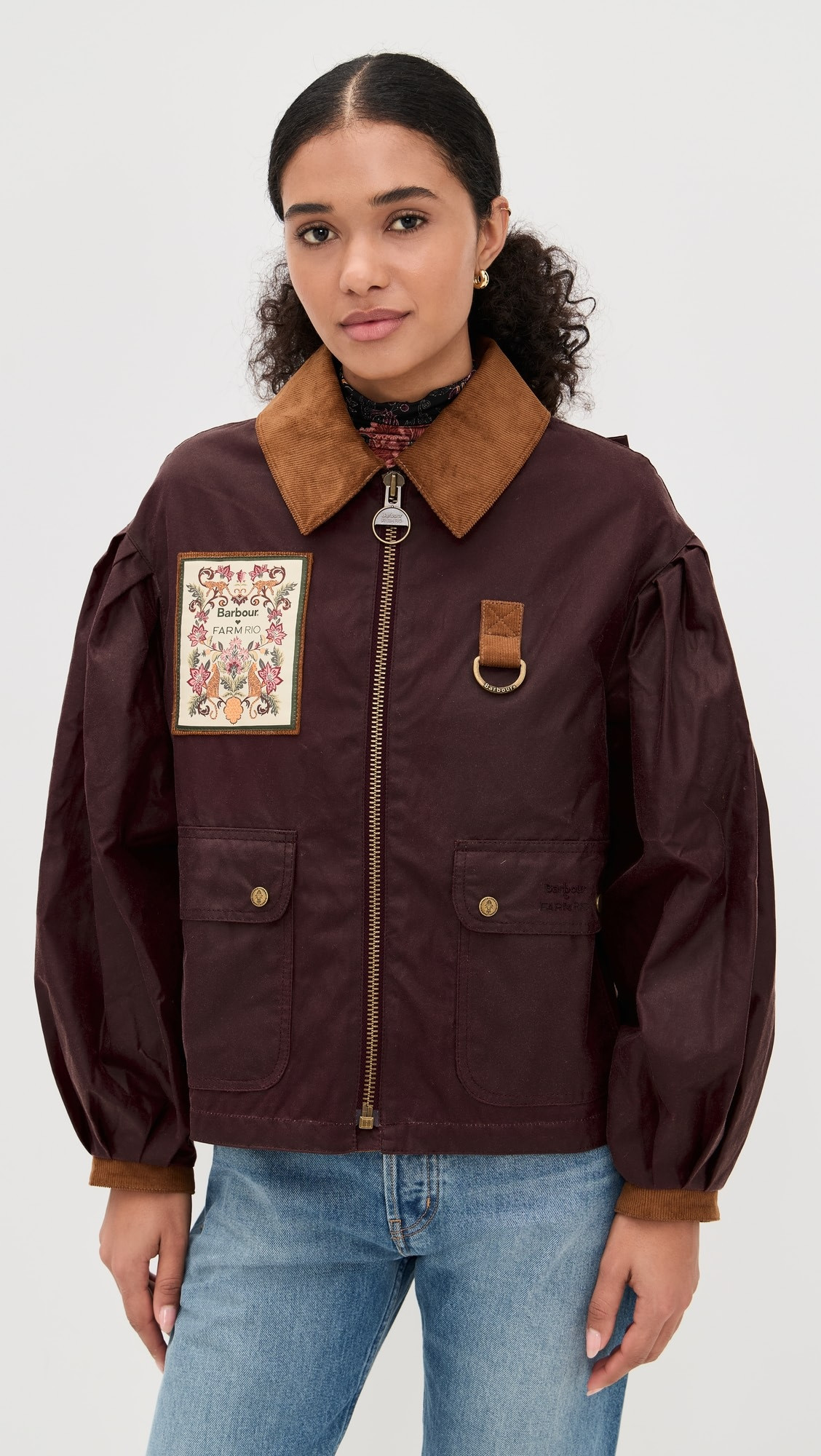 Barbour x Farm Rio Thais Wax Jacket | Shopbop