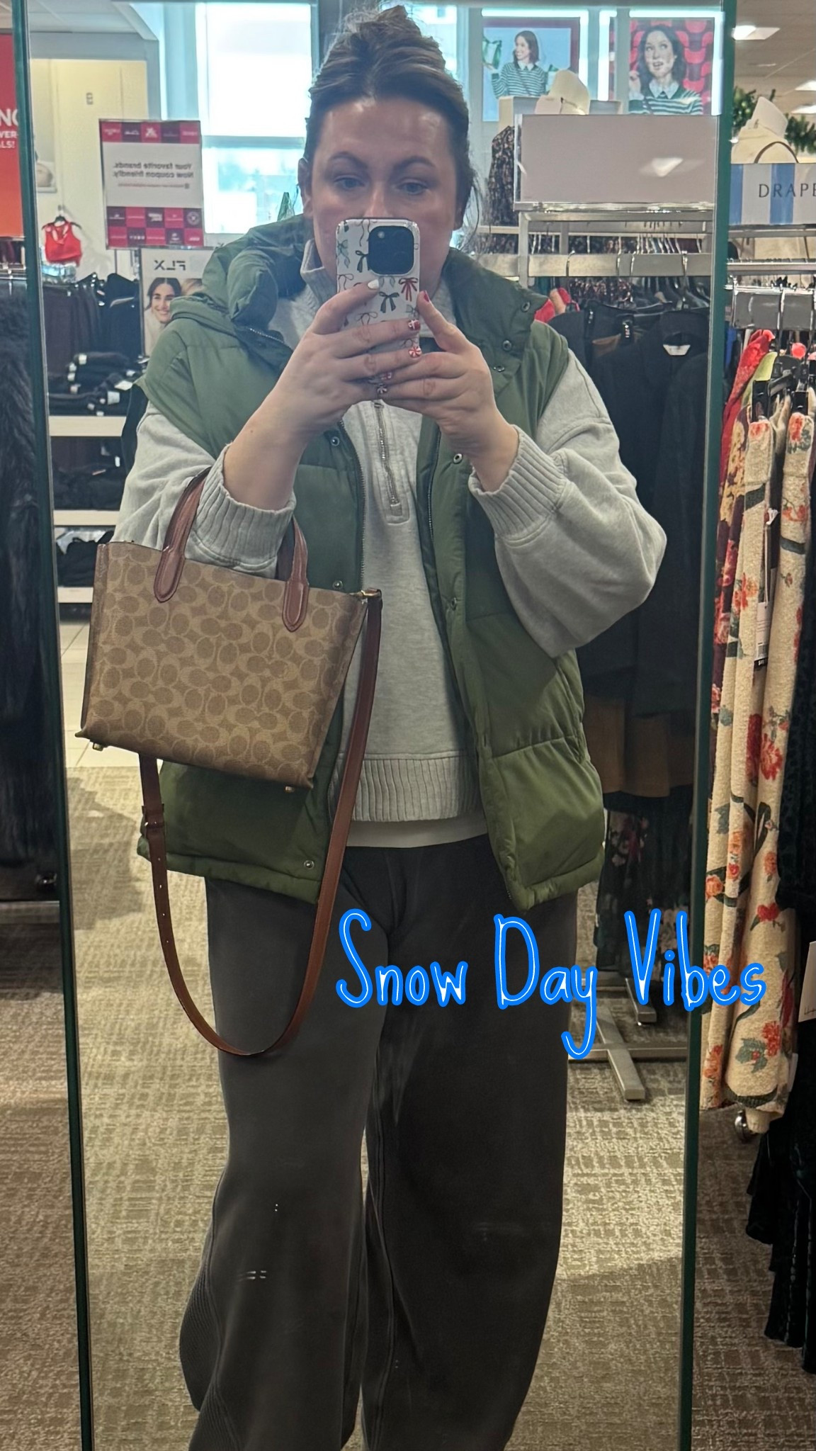 First snow day of the year means comfy, cozy fit for relaxing and doing whatever I want. #cyberweek #christmas 

#LTKMidsize #LTKdayinmylife #LTKHoliday