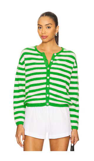 Vitow Cardigan in Trefle Raye Blanc | Revolve Clothing (Global)