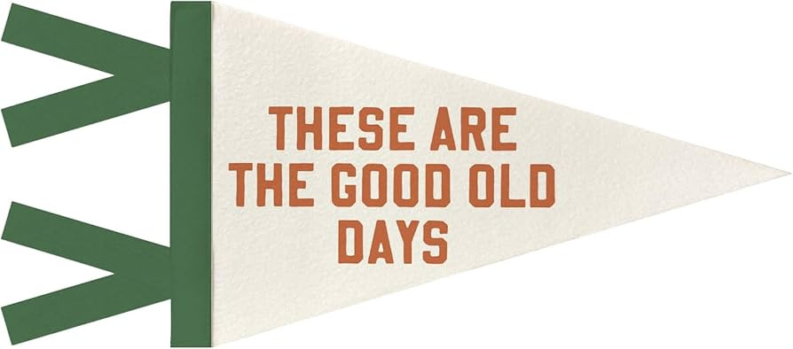 JXREQ These Are the Good Old Days Pennants Banners Flags for Kids Room Decor, Trendy Inspirationa... | Amazon (US)