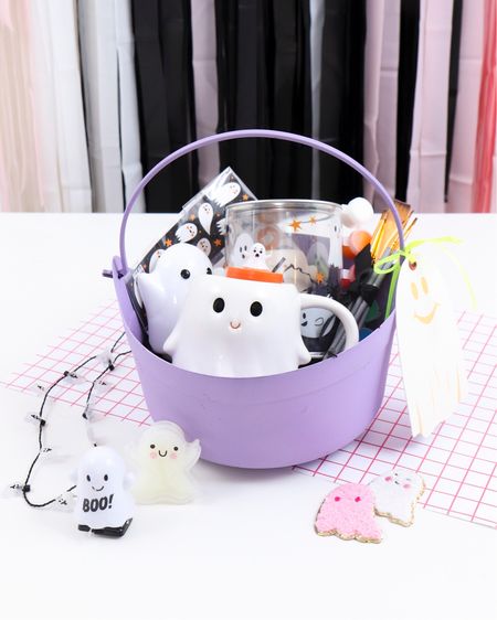Little ghost BOO Basket 👻 I painted a black cauldron lavender and filled it with paper shred and filled it with these cute Ghost themed finds #boobasketideas #boobaskets #halloweengifts #halloweengiftideas

#LTKkids #LTKGiftGuide #LTKHalloween