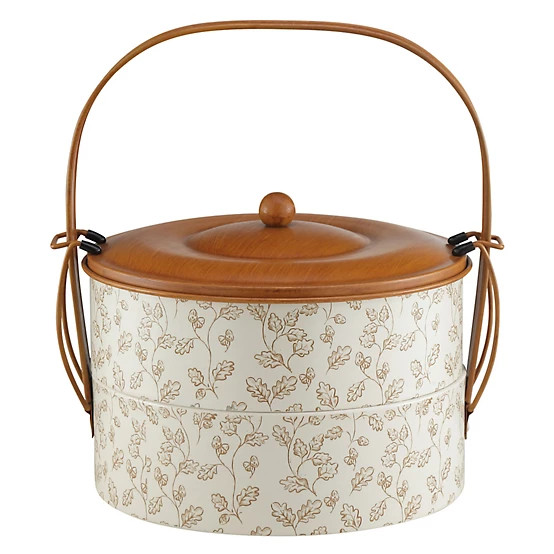 Red Shed  2-Tier Round Metal Storage Box with Leaves, 9.75 in. | Tractor Supply
