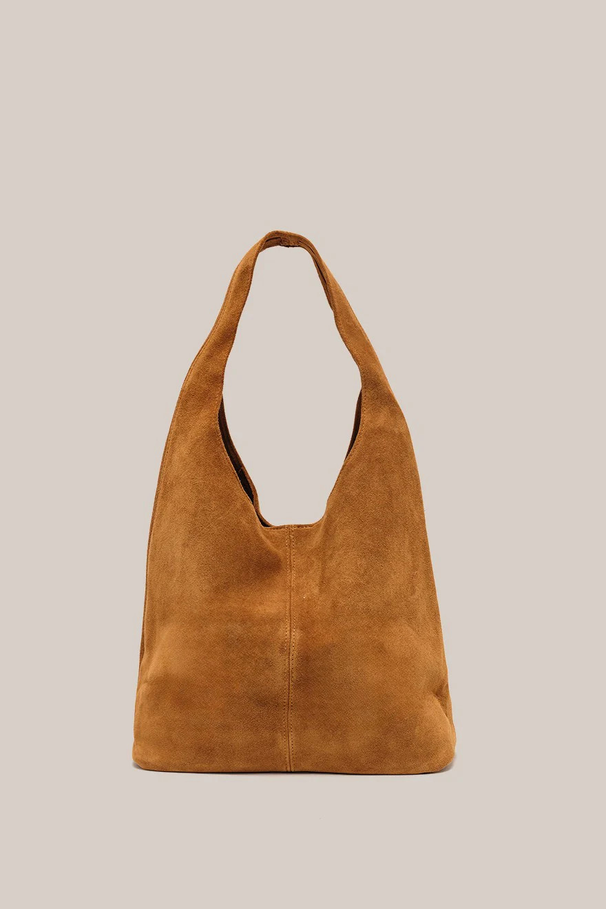 Sienna Tan Suede Hobo | VESTIRSI