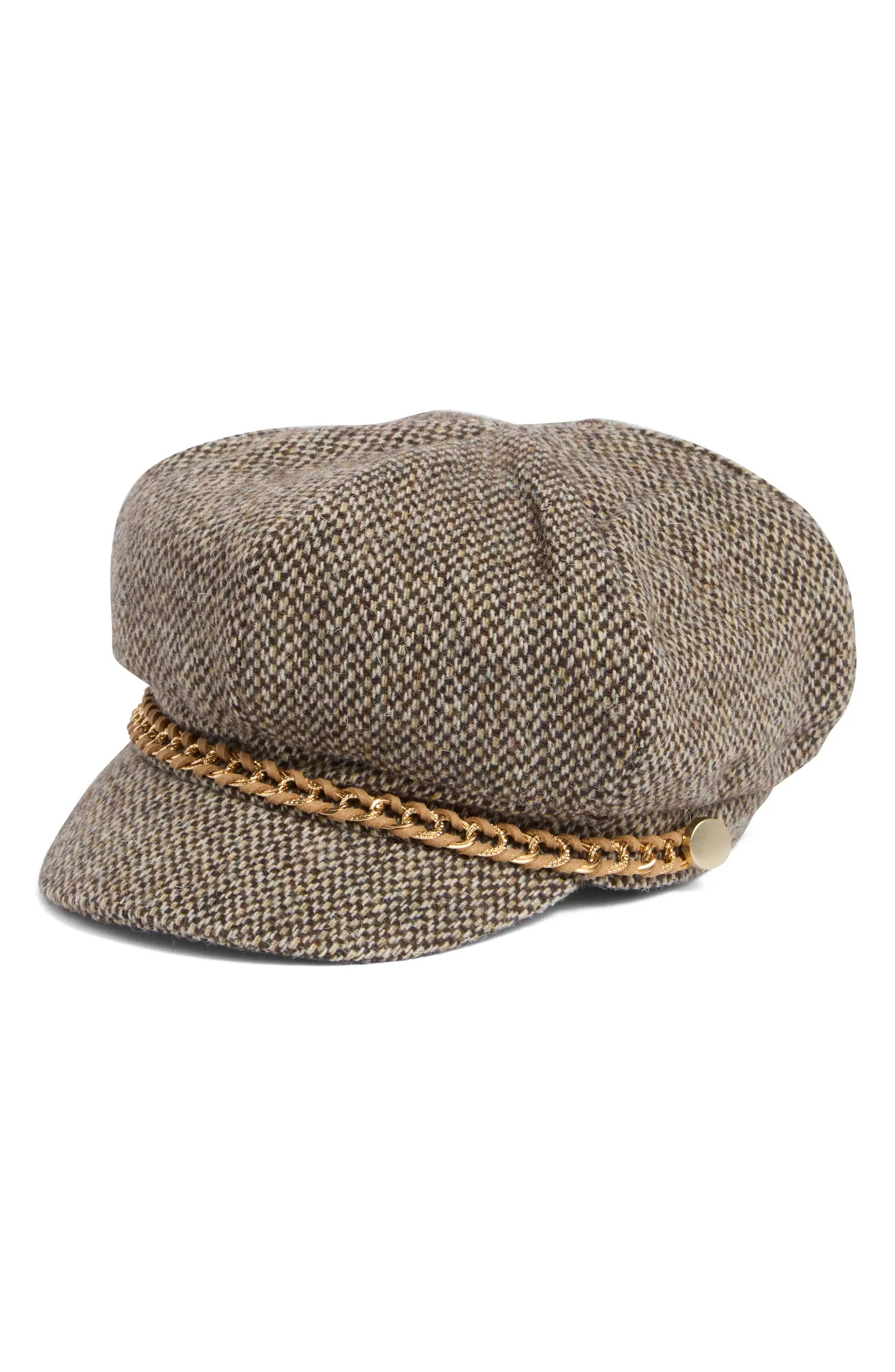 Vince Camuto Tweed & Chain Newsboy Cap | Nordstromrack | Nordstrom Rack