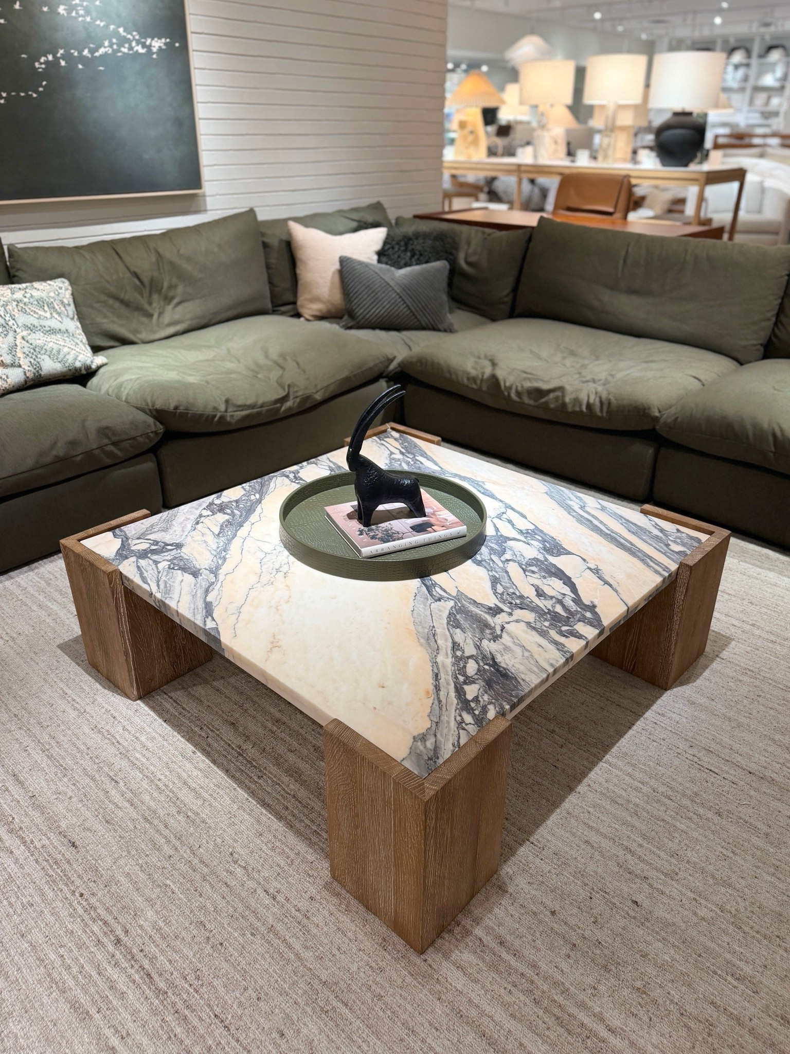 A coffee table made for a luxe, collected living room! 😍 The Elysia Coffee Table from Crate & Barrel pairs a substantial  marble top with warm oak for such a beautiful mix of natural materials. 🤎 The one-of-a-kind veining makes it feel especially high-end and gives the room an instant designer touch.✨ I’ve linked it and similar styles in my LTK! @Crate & Barrel #livingroominspo #coffeetable #livingroomtable

#LTKHome #LTKSaleAlert