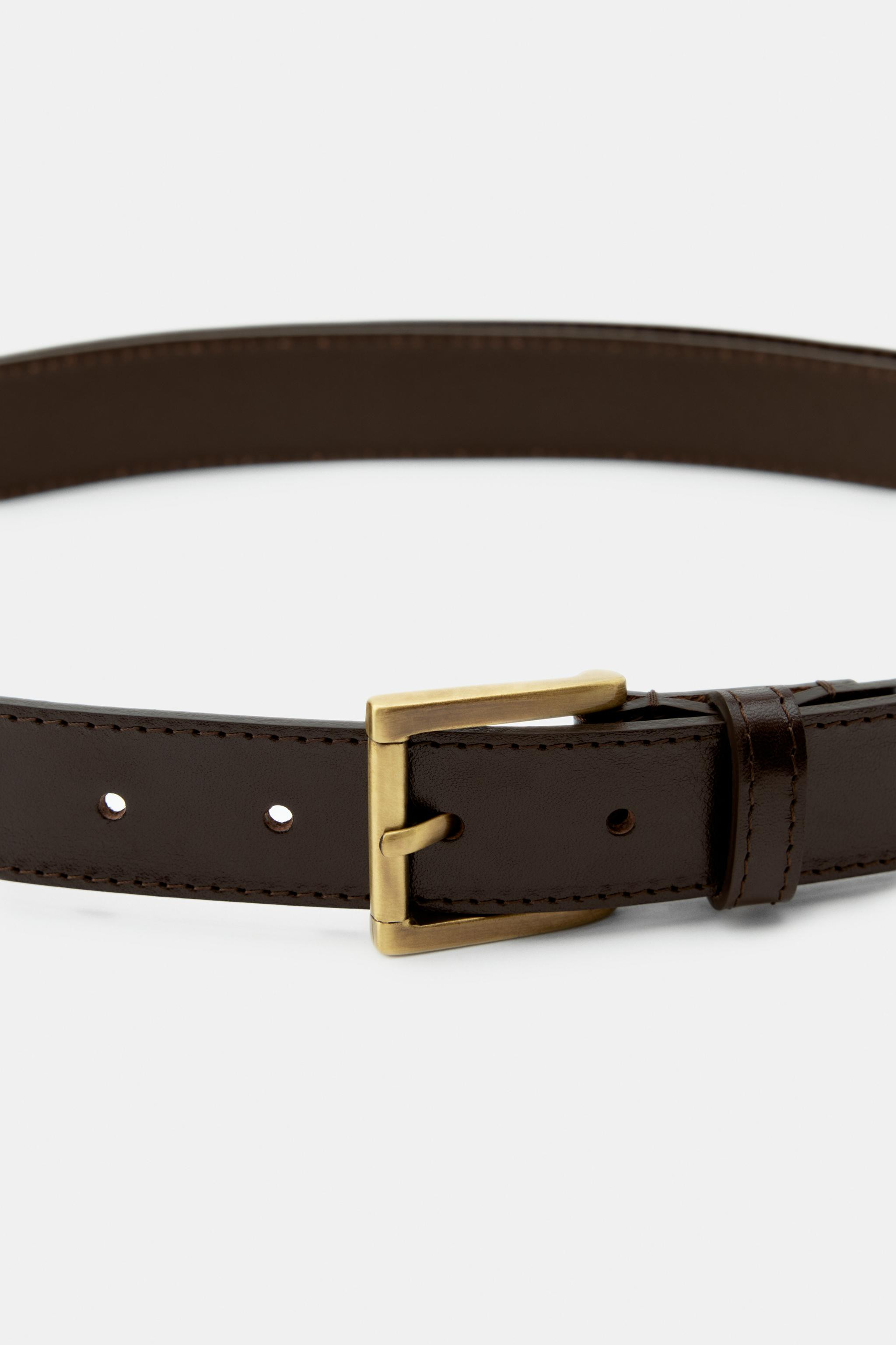 EXTRA LONG 100% LEATHER BELT | Zara UK