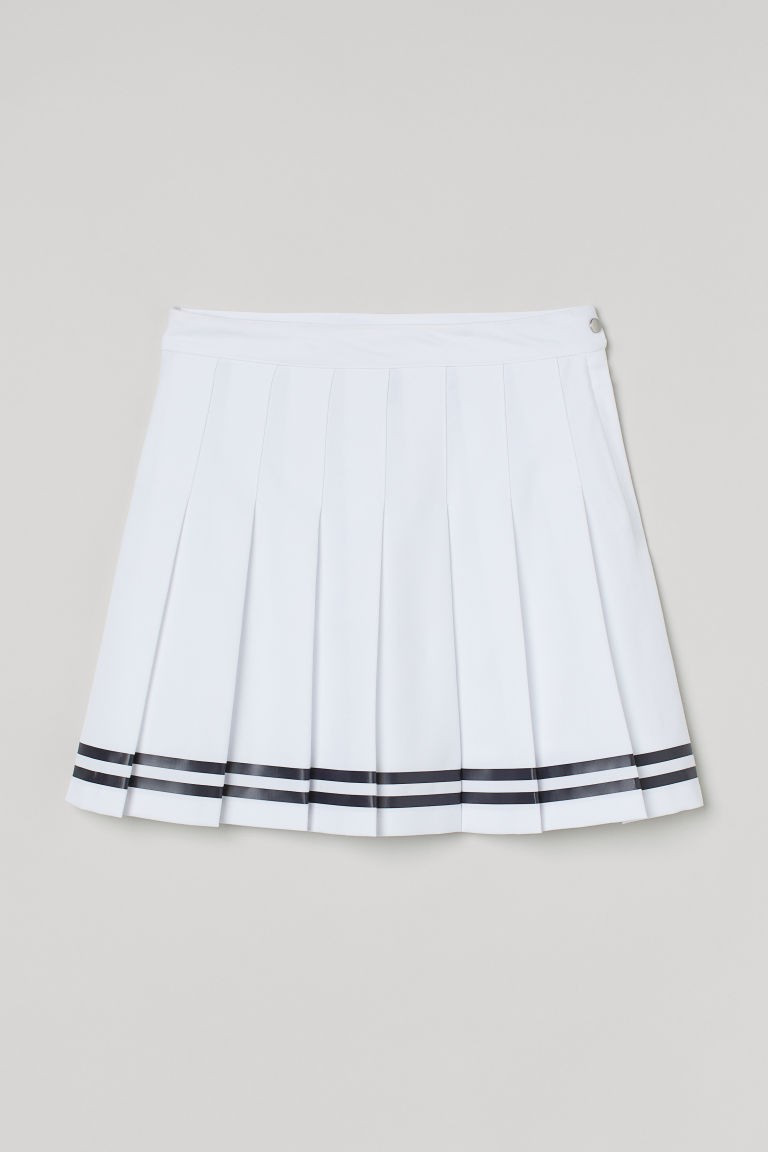 H & M - Tennis Skirt - White | H&M (US + CA)