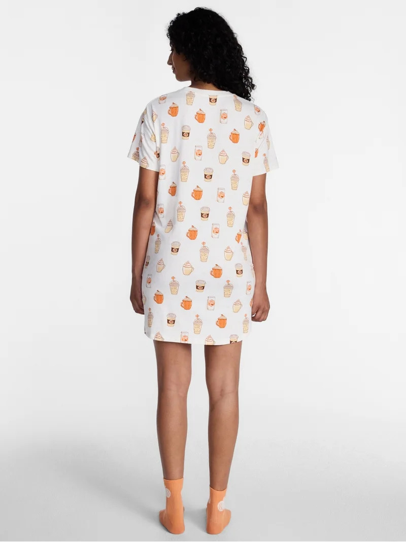 Halloween Women's Sleepshirt Top and Socks Set from Way to Celebrate, 2-Piece, Sizes XS-3X | Walmart (US)