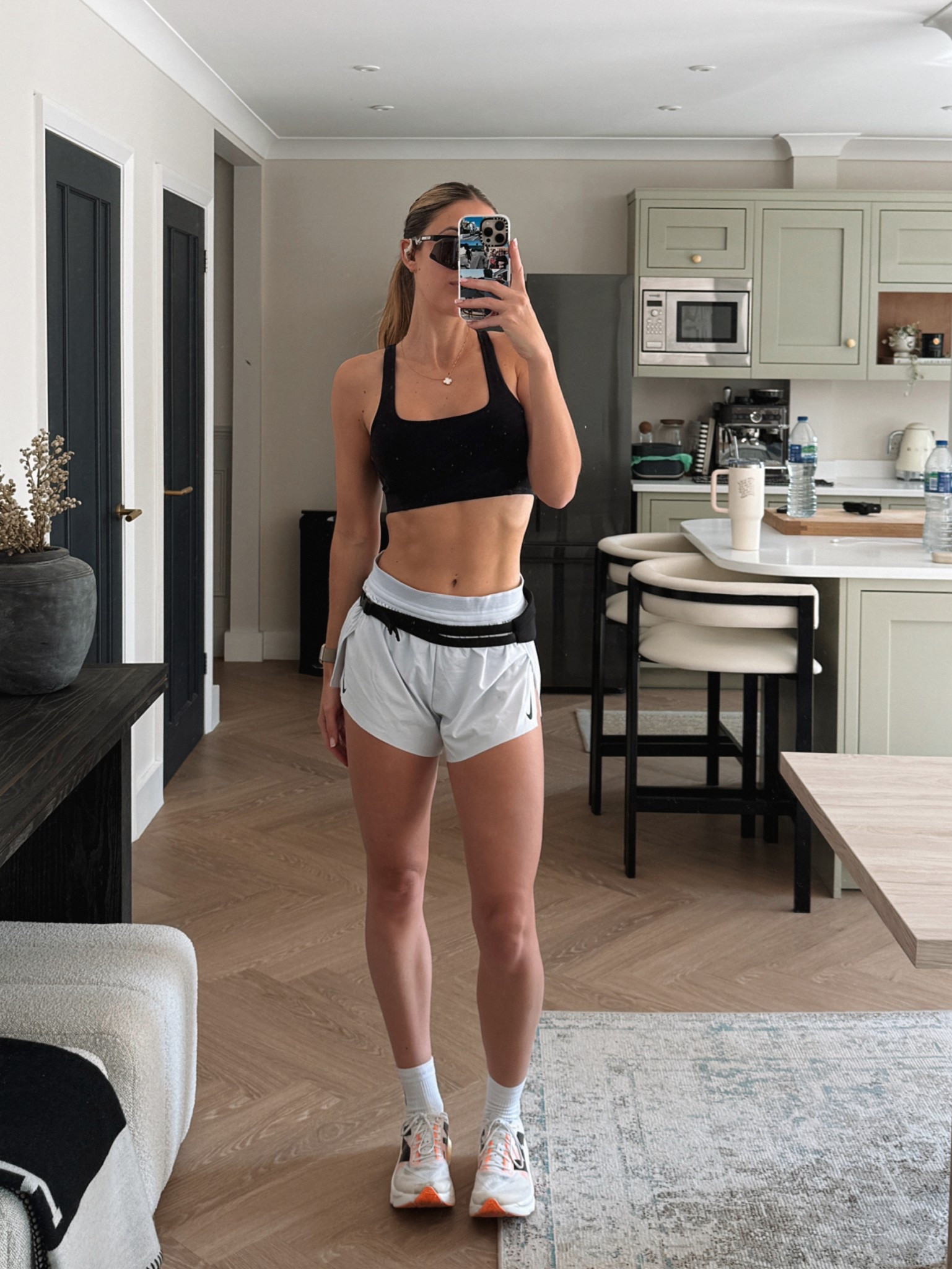 such cute flowy run shorts!! So comfy!! I wear a size small. This is my go to run bra atm, I wear a small 🤍 free people, Nike, running, workout, activewear 

#LTKAprilSpotlight #LTKuk #LTKfitness