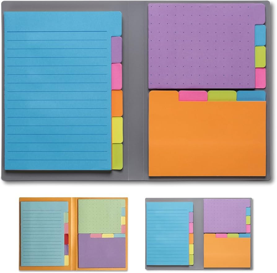 Panda Planner Sticky Notes Set – 140 Assorted Spring Colors with Tabbed, Dotted, Lined & Blank ... | Amazon (US)