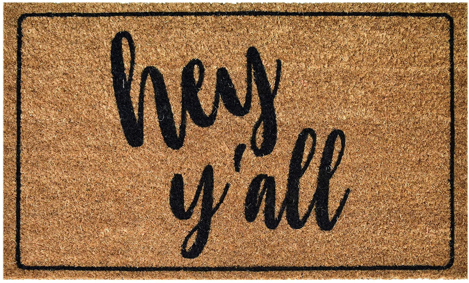 Ninamar Door Mat Hey Y'all Natural Coir – 29.5 x 17.5 inch - Walmart.com | Walmart (US)