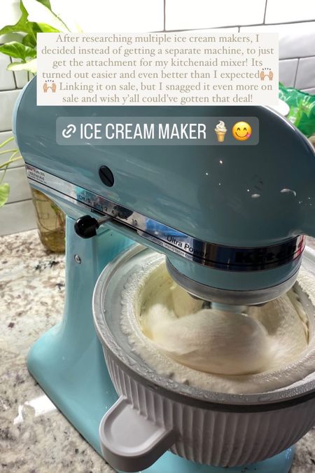 Ice cream attachment for my kitchenaid mixer! 
